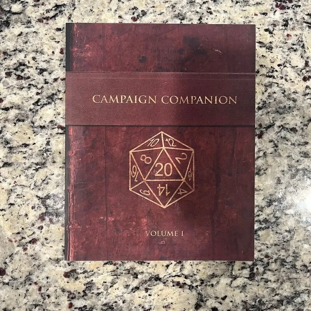 Campaign Companion Volume I RPG Player Resource Notebook D&D Fantasy Book
